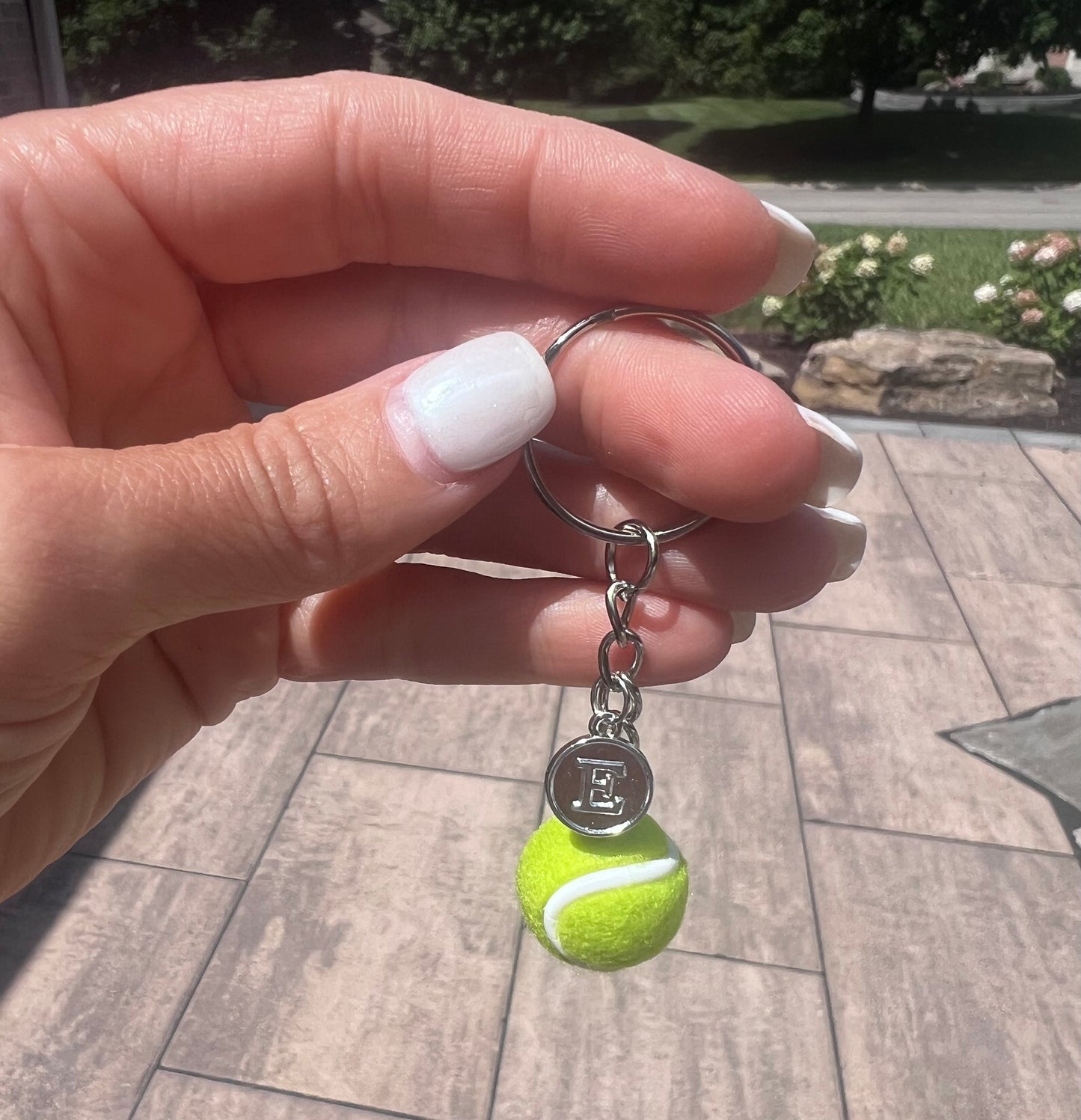 “Tennis Pro” keychain + initial