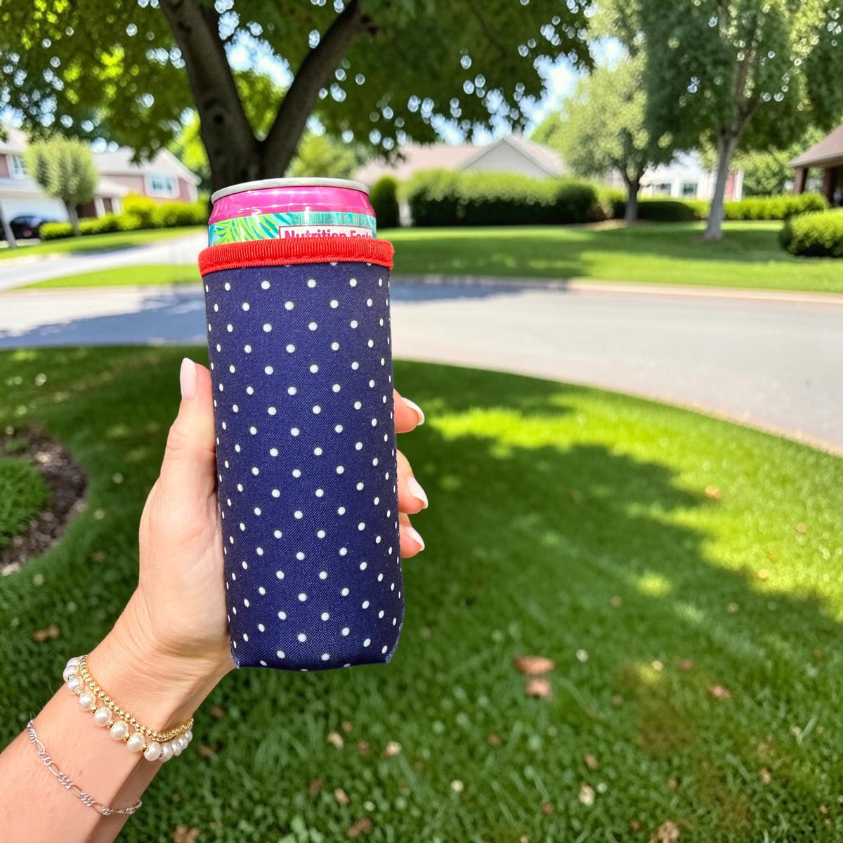 Delta Dots Koozie