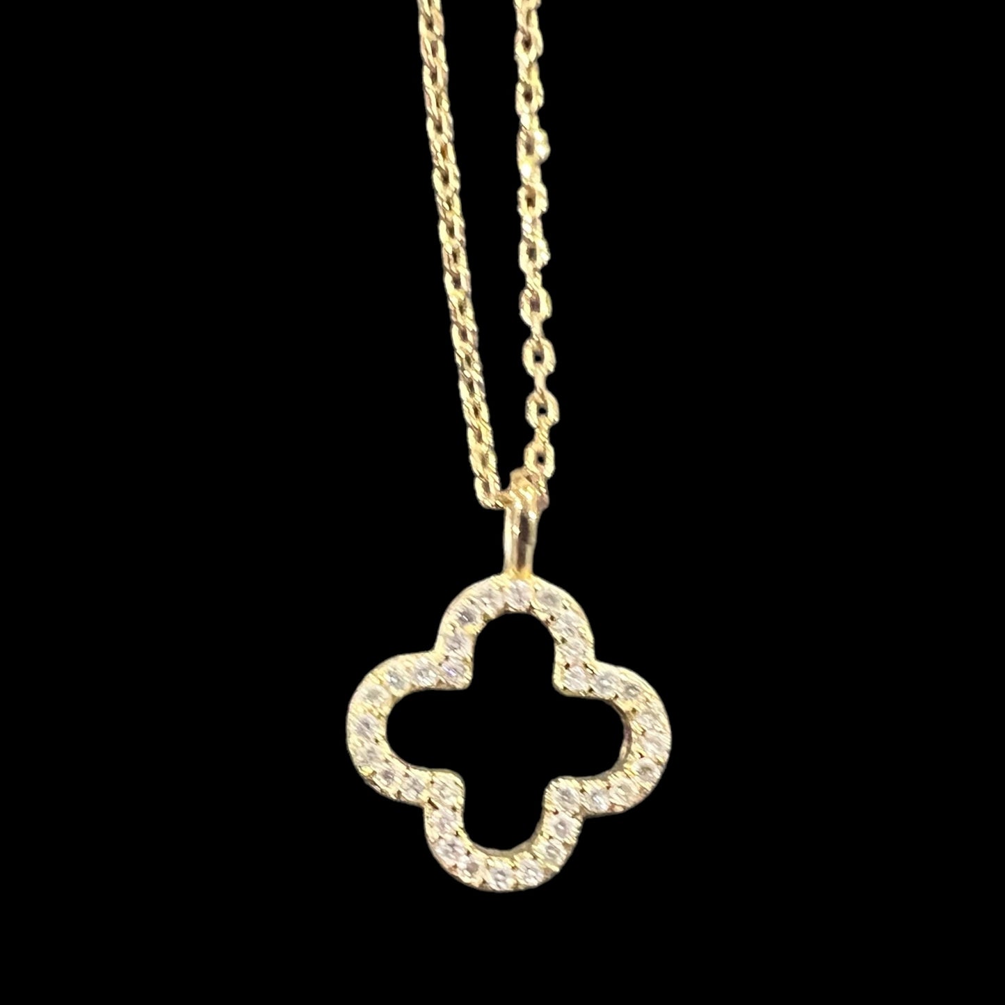 “Roundabout” Clover necklace - gold