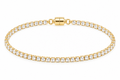 Crystal Tennis Bracelet with Magnetic Clasp