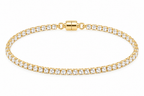 Crystal Tennis Bracelet with Magnetic Clasp