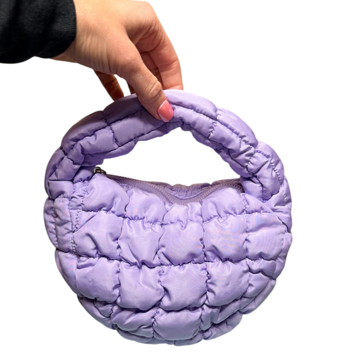 “Madison” bubble ruched clutch
