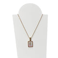 Laurel Pearl Initial Necklace