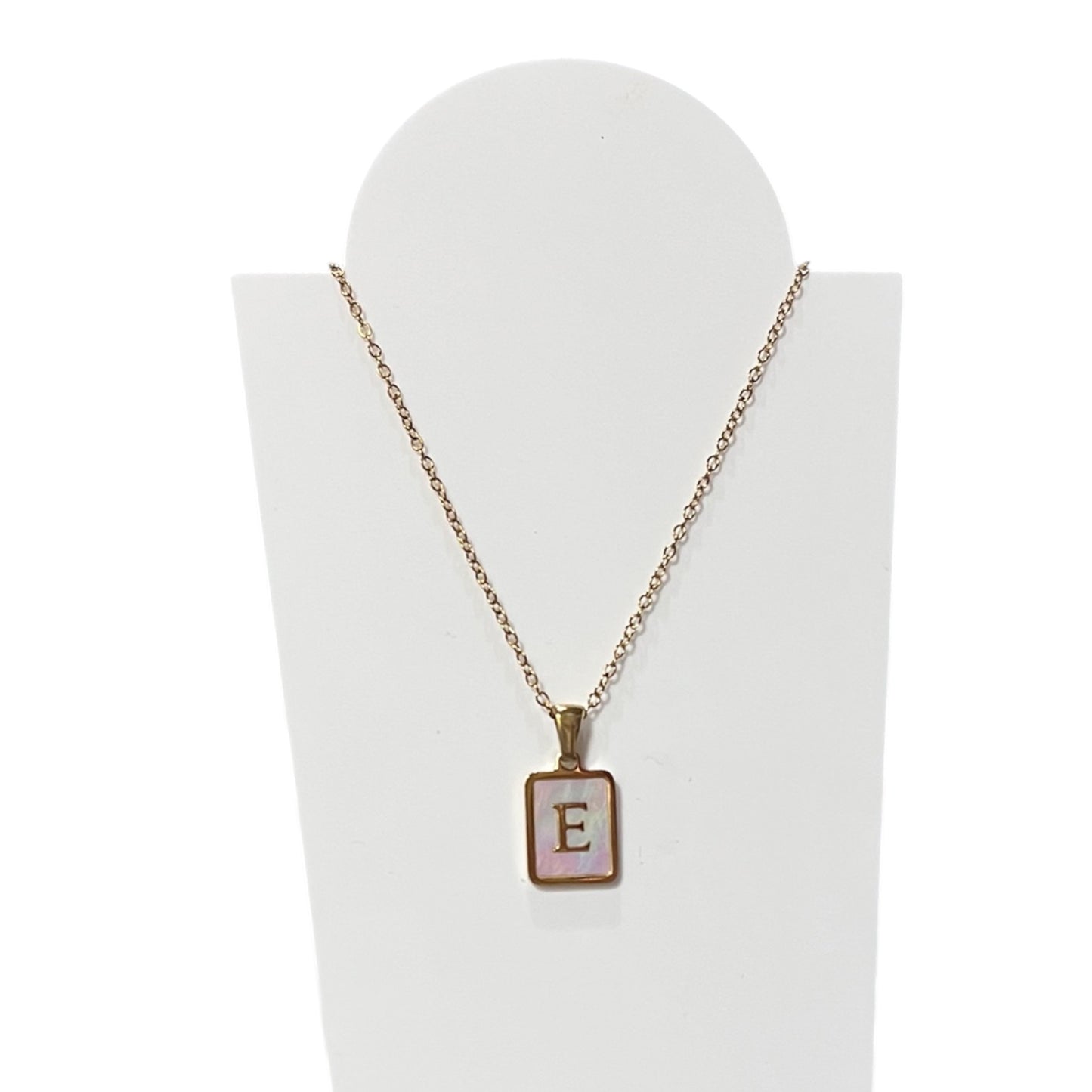 Laurel Pearl Initial Necklace