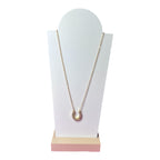 Horseshoe gold pendant necklace