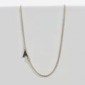 “Delicate” gold initial pendant
