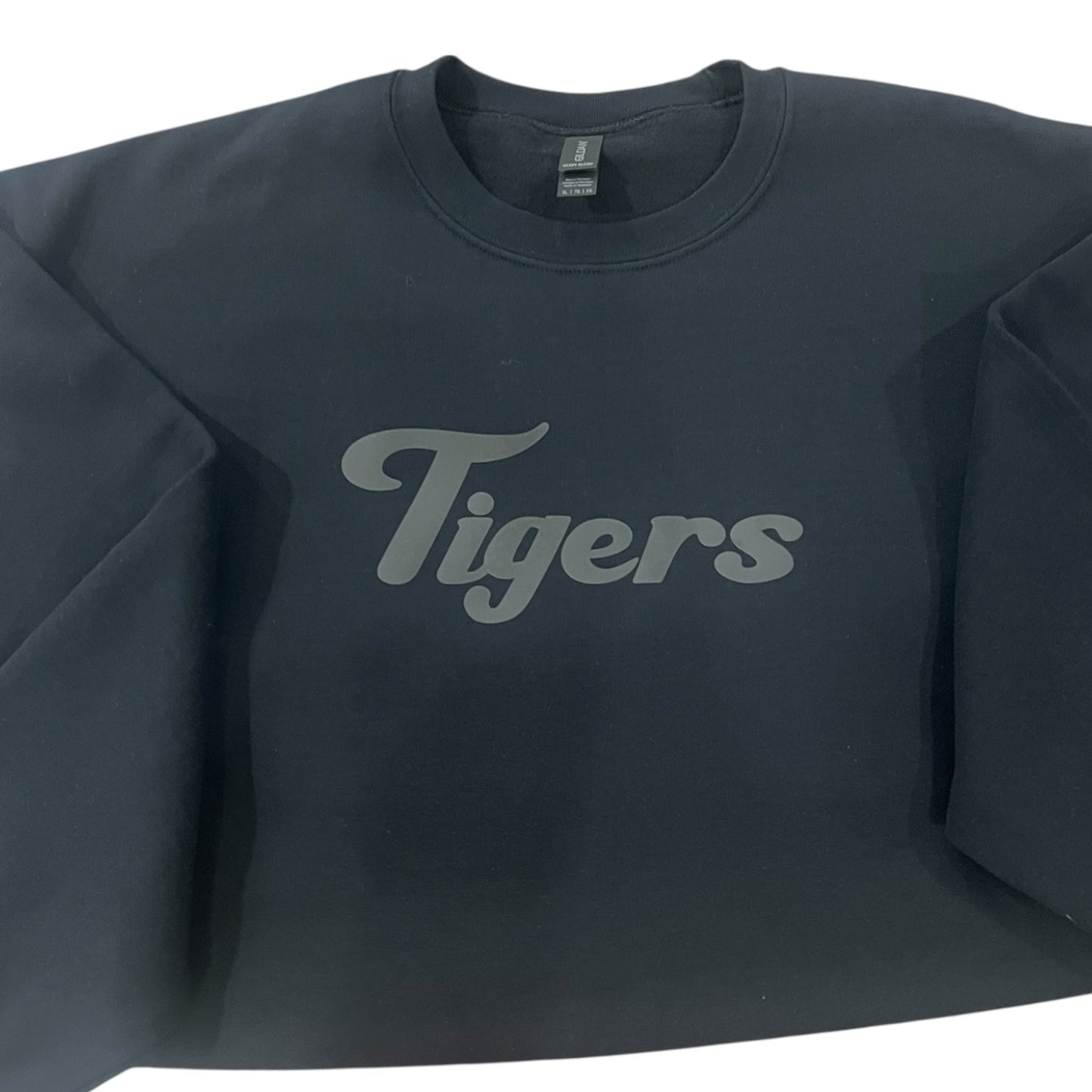 All Black Puff Print Sweatshirt