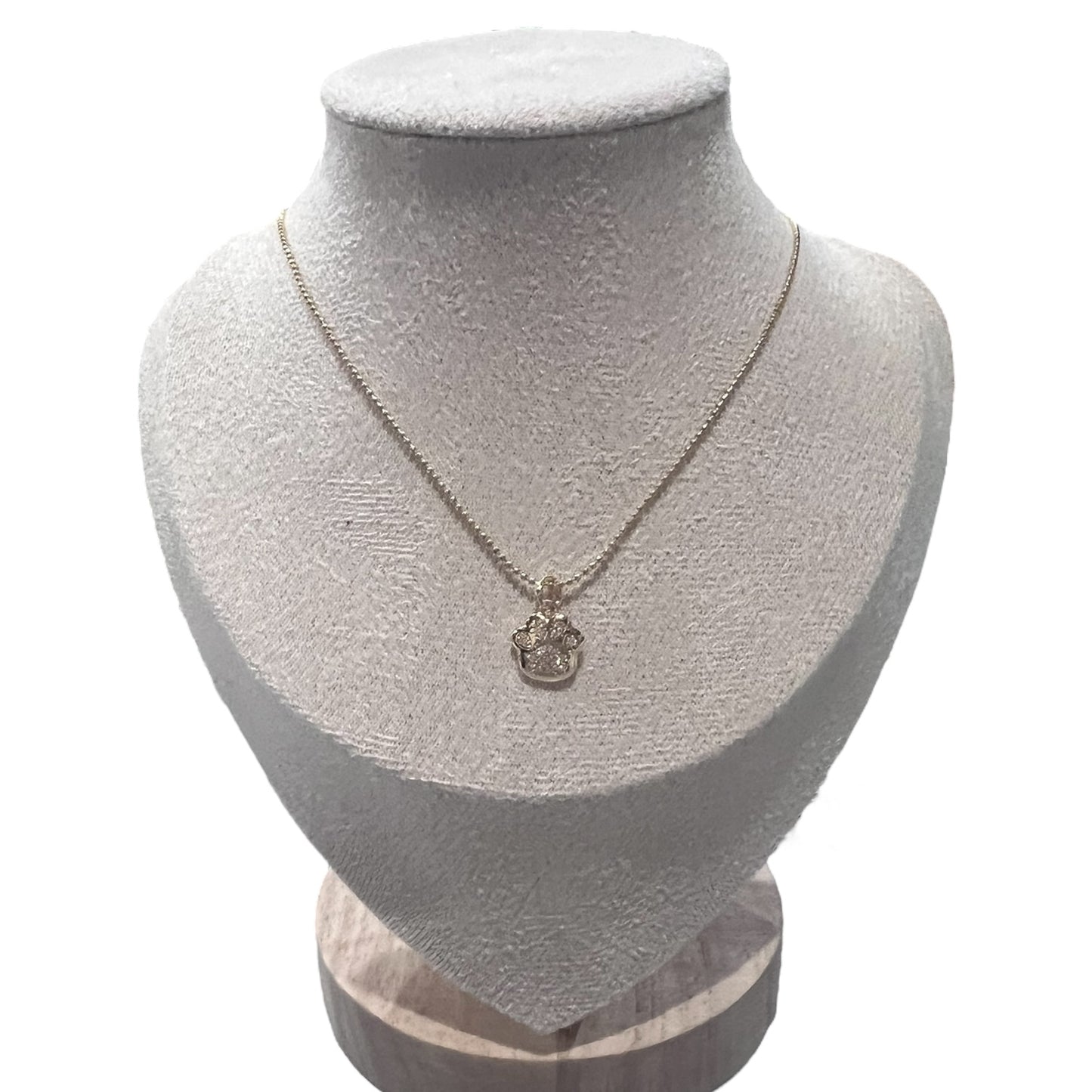 Paw Print gold chain