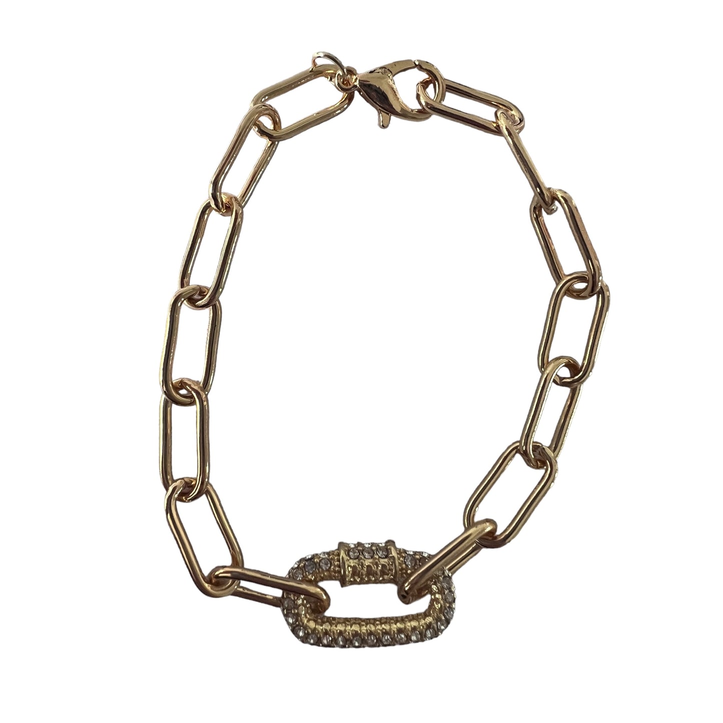 “County Road” lock & chain bracelet