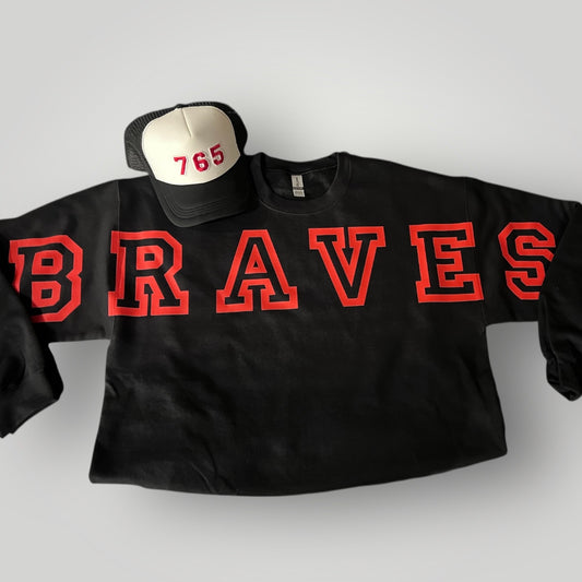 Braves Sleeve Design Sweatshirt