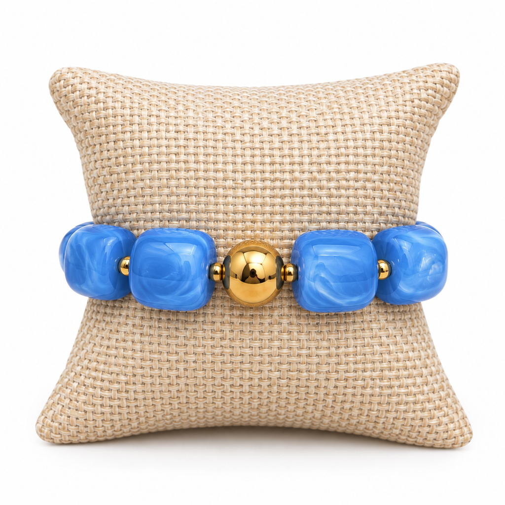 Blue Crush Necklace & Bracelet Combo