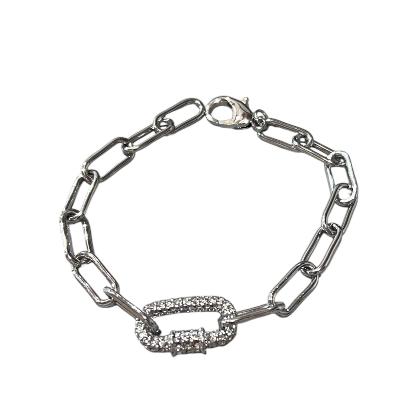“County Road” lock & chain bracelet