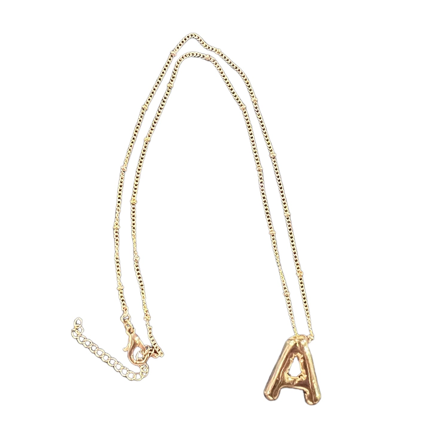 “Shine” gold initial necklace