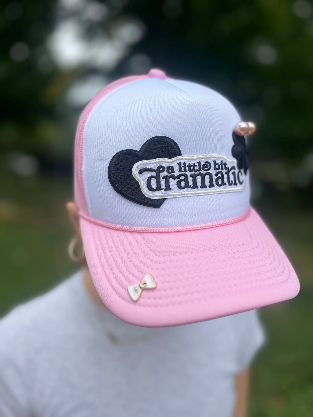 “Lil Bit Dramatic” trucker hat