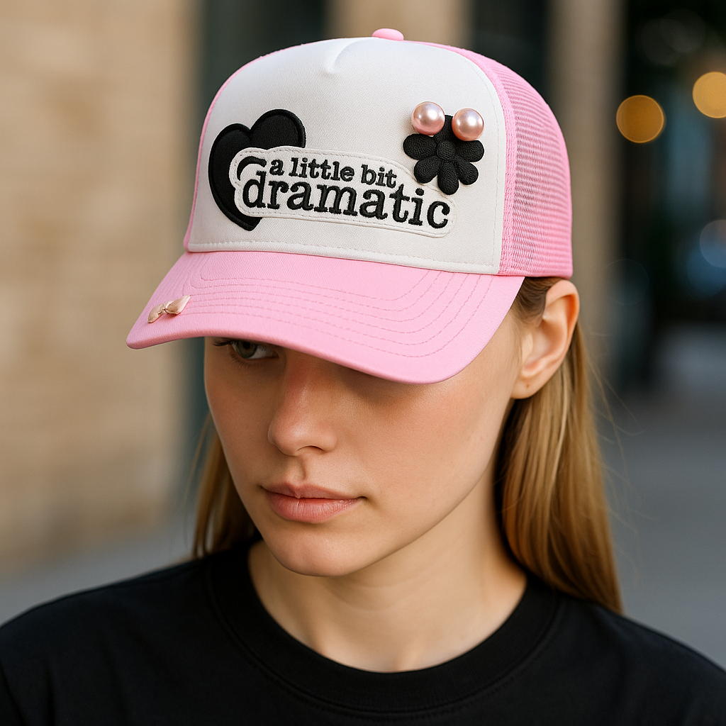 “Lil Bit Dramatic” trucker hat