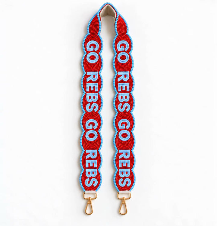 Scalloped Beaded Game Day Purse Strap – Ole Miss