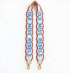 Scalloped Beaded Game Day Purse Strap – Ole Miss