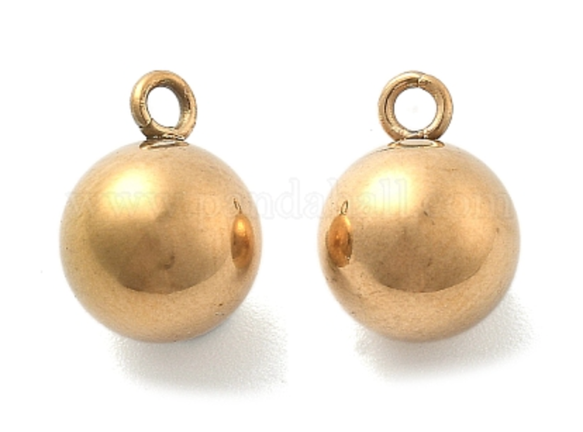 Round Ball Charm – Gold
