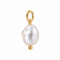 Baroque Pearl Charm - Gold