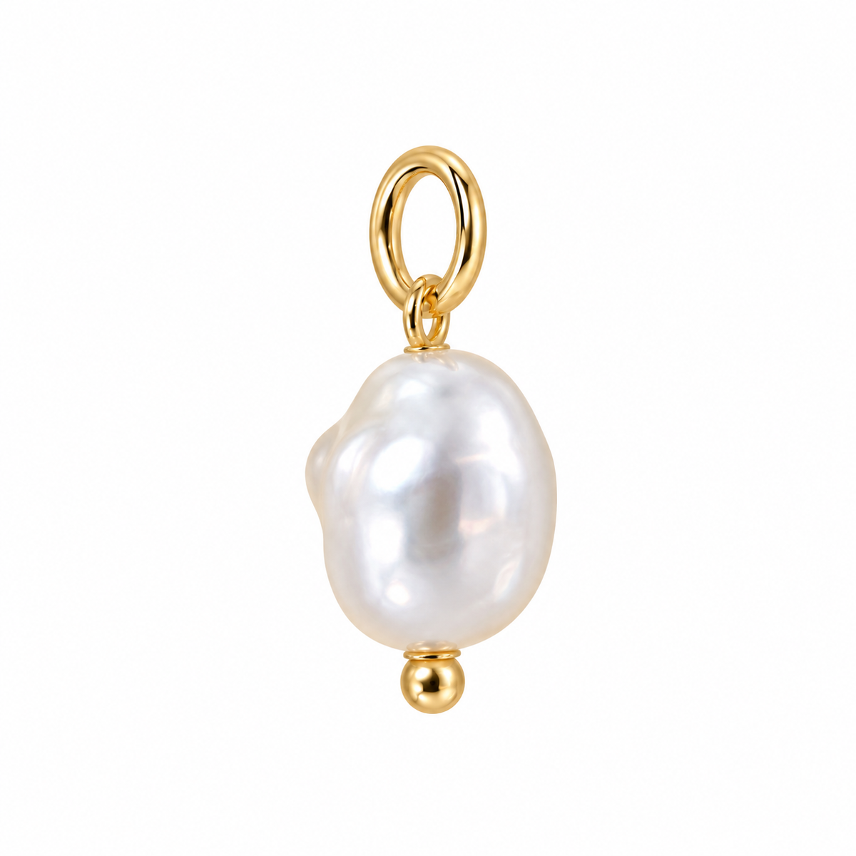 Baroque Pearl Charm - Gold