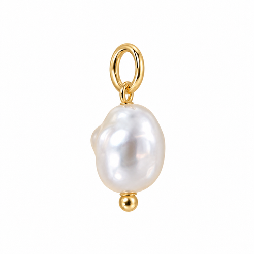 Baroque Pearl Charm - Gold