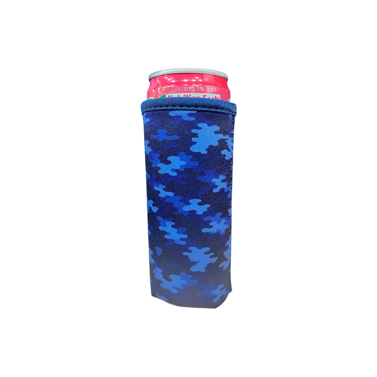 Blue Crew Camo slim can sleeve
