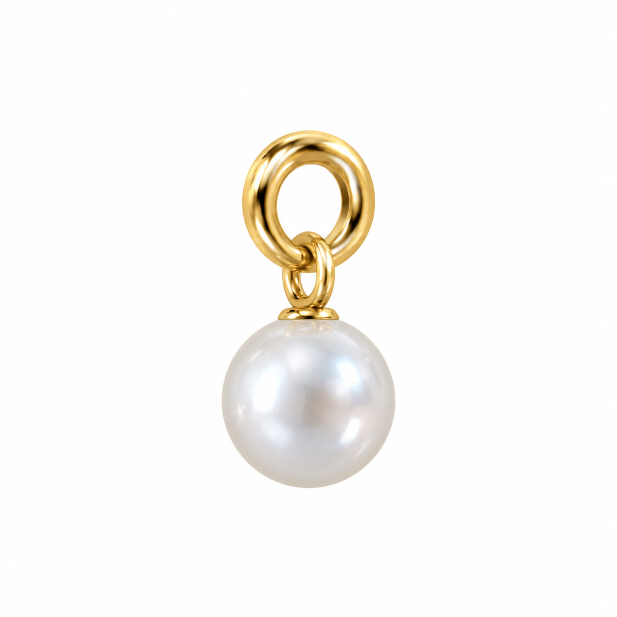 Classic Pearl Charm - Gold