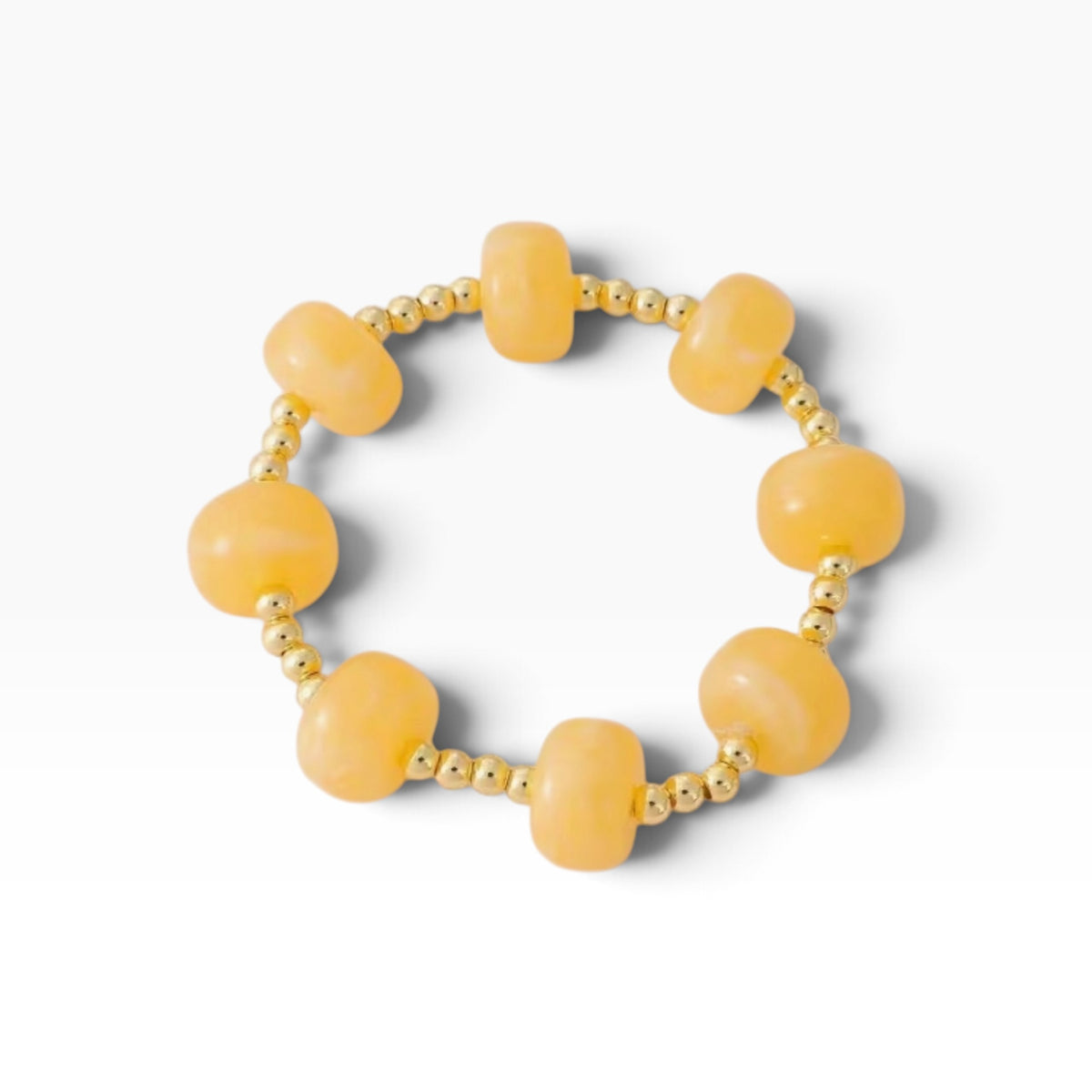 Color Pop Beaded Bracelet - Yellow