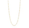 18K Gold PVD confetti white chain necklace