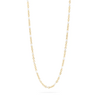 18K Gold PVD confetti white chain necklace