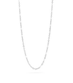 Stainless Steel confetti white chain necklace