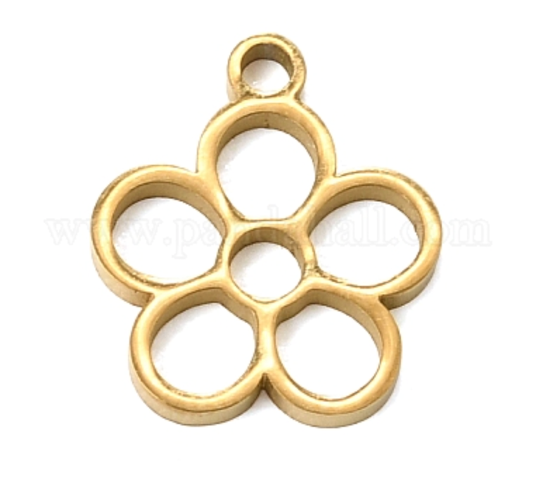 Classic Cross Charm – Gold