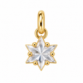 Crystal Star Charm - Gold