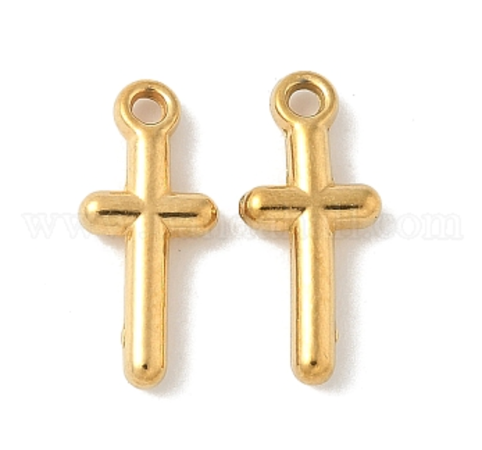 Open Flower Charm – Gold