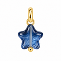 Glass Star Charm - Blue