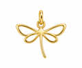 18k PVD gold plated stainless steel dragonfly charm