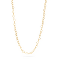 18K Gold PVD heart chain necklace