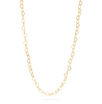 18K Gold PVD heart chain necklace