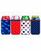 Hotty Toddy 4-Pack with Blue Crew Camo, All Stars, Heartland Sips and Delta Dots can sleeves