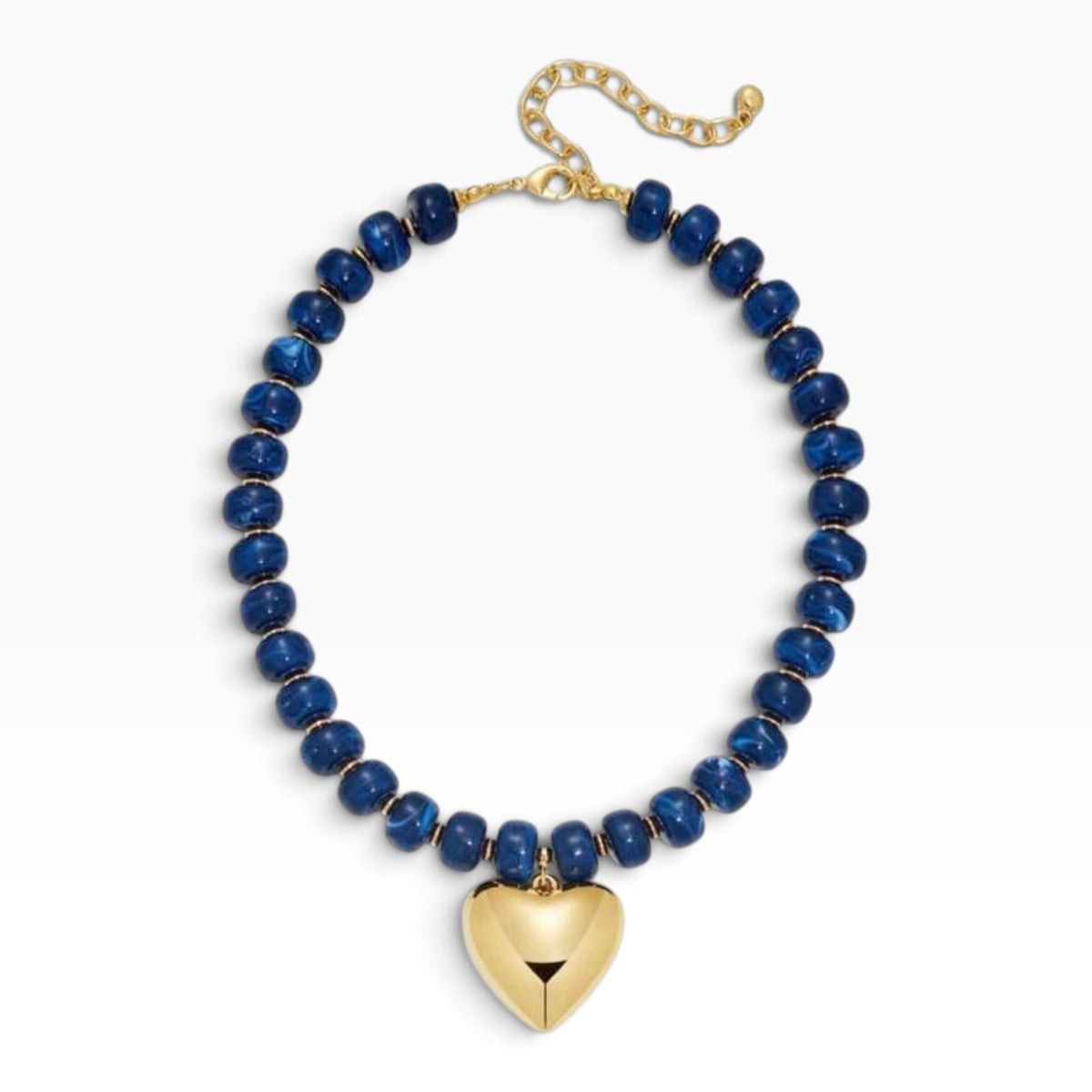 Lapis Heart Necklace