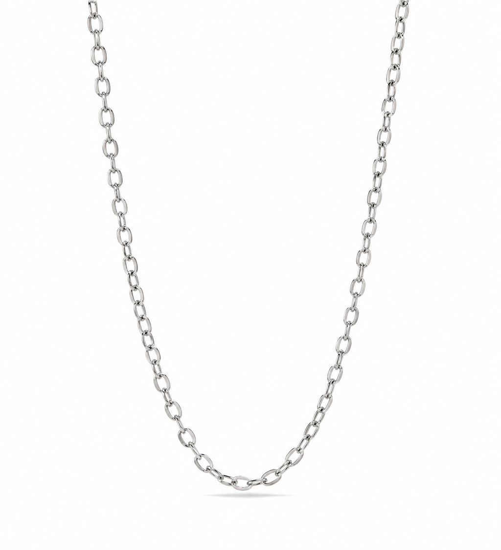 Stainless Steel loop cable chain necklace