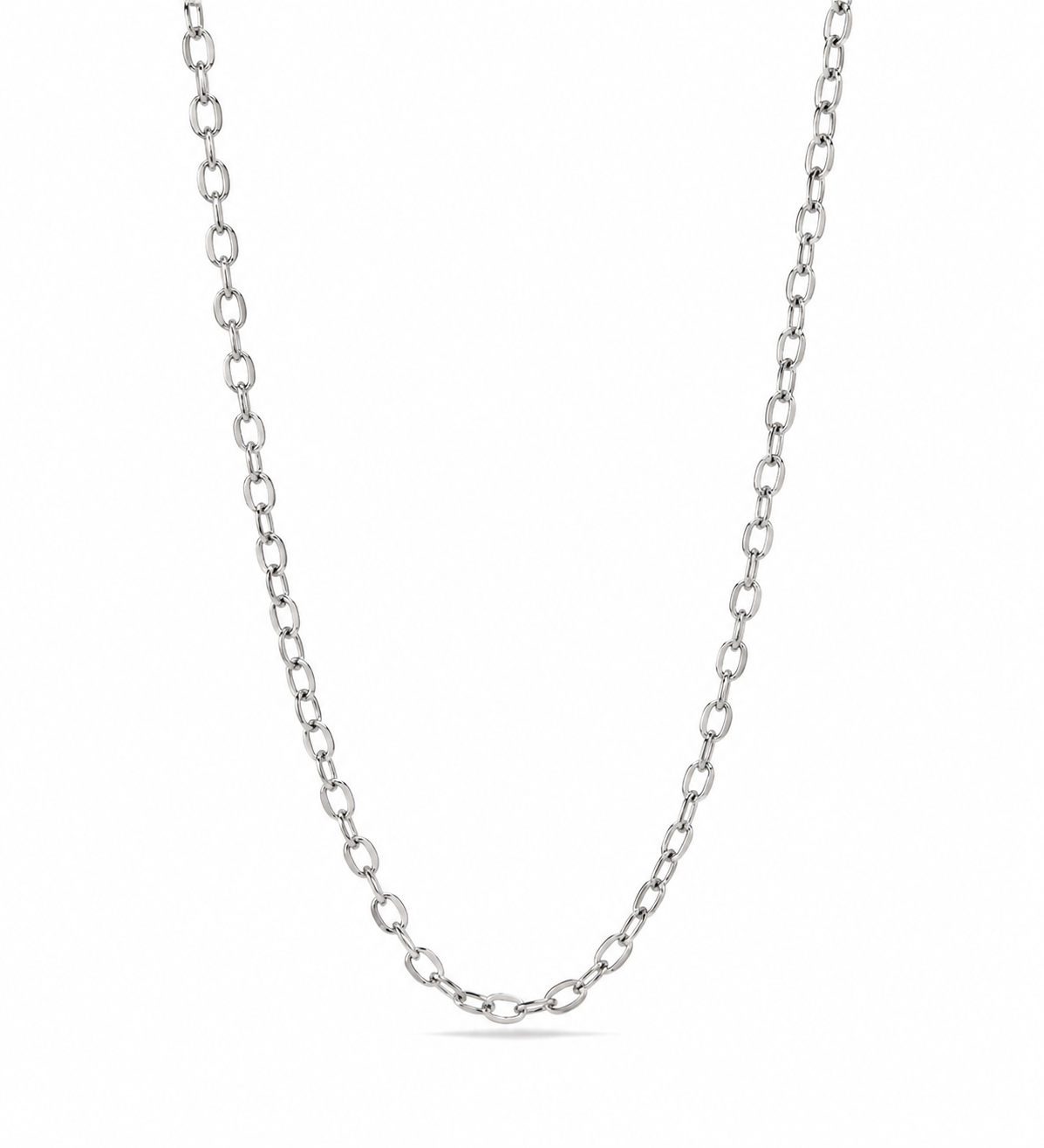 Stainless Steel loop cable chain necklace