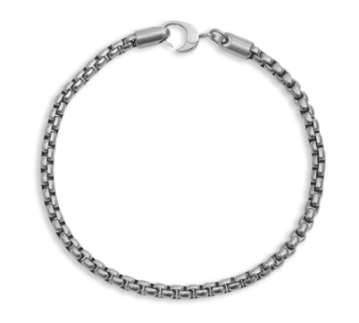 Men's Chain Metal Clasp Bracelet - stainless steel