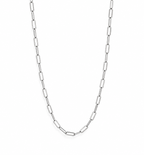 Stainless Steel 4mm paperclip chain necklace