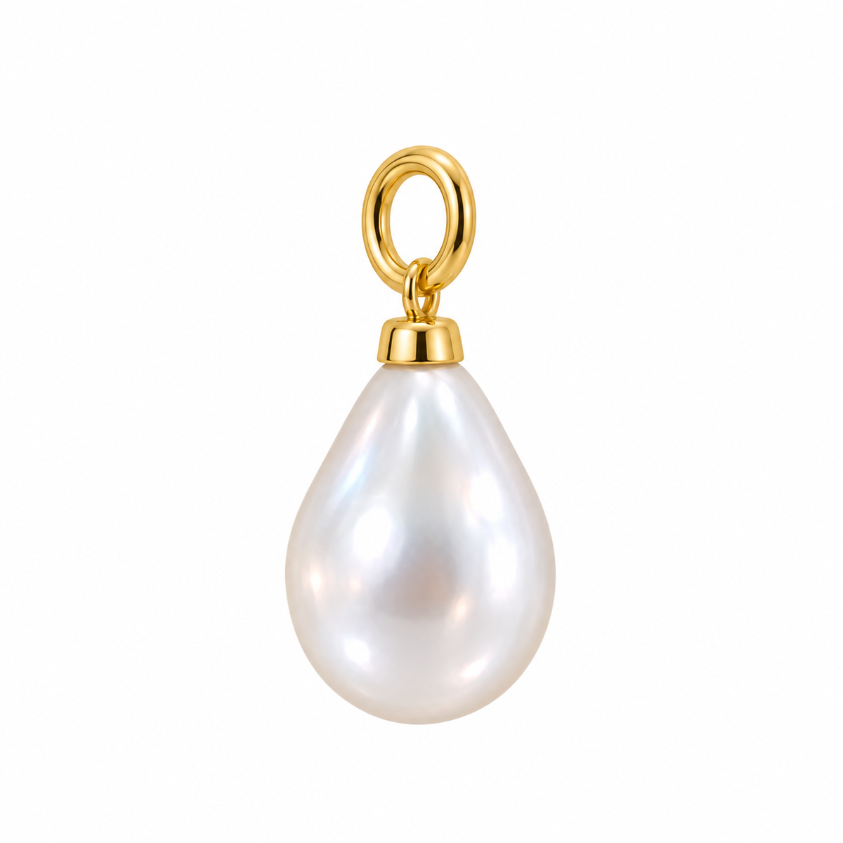 Pearl Drop Charm - Gold