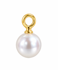 Pearl charm with gold connector