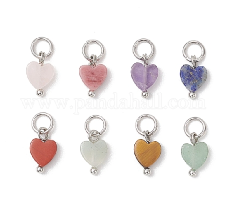 Puffy Heart Charm – Silver