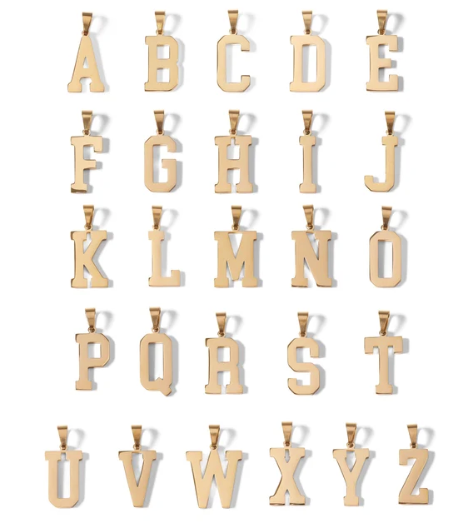 Sports Letter Pendant - available letters