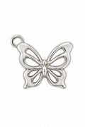 Stainless steel butterfly charm