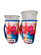Teeth sleeve with watercolor design and SIPIANA label